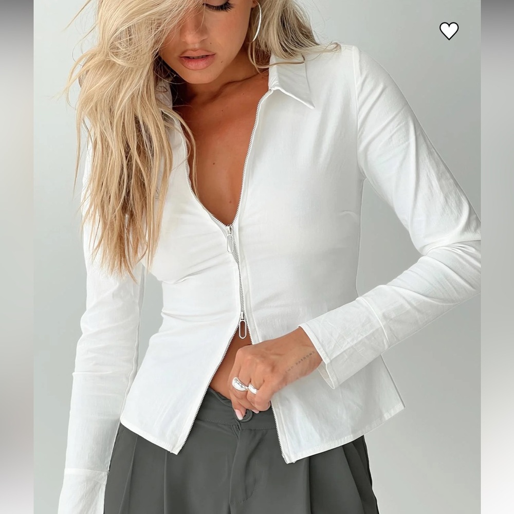 Fairway Long Sleeve Shirt White